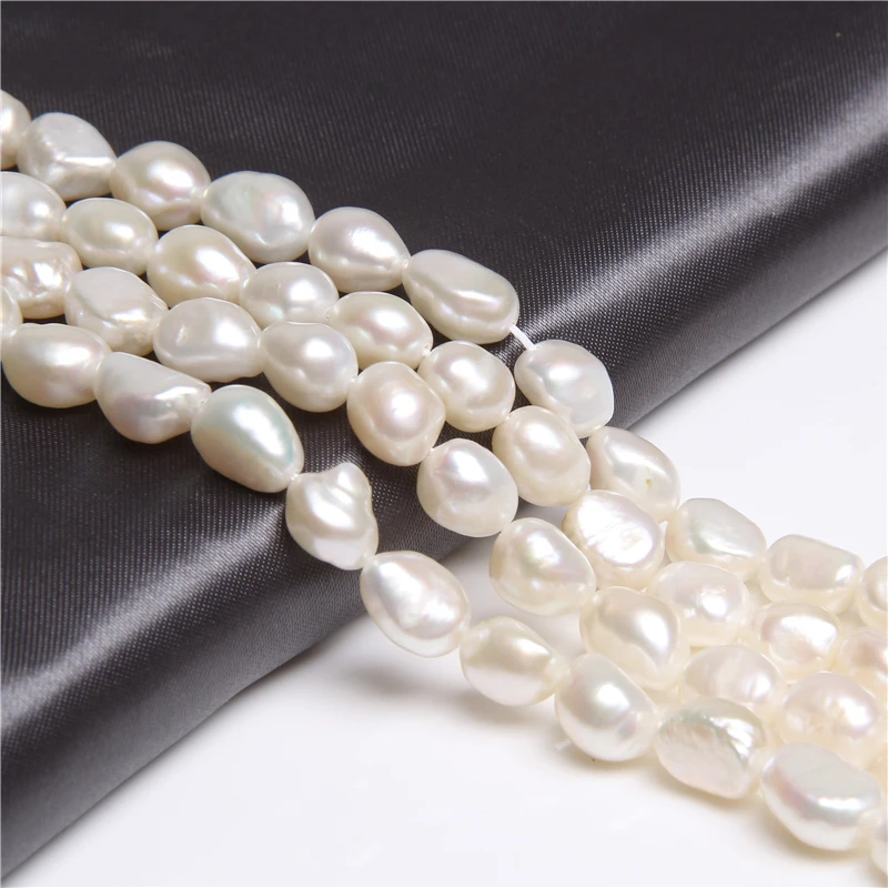 

Wholesale Natural White Freshwater potato loose Pearl Beads For Jewelry Making DIY Bracelet Necklace 10-11mm rice pearl bead