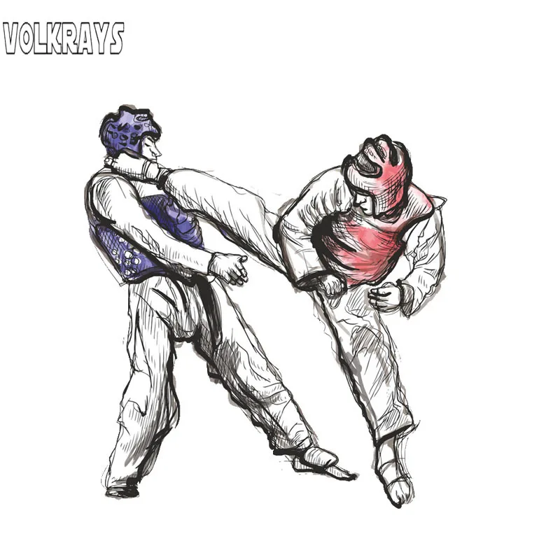 Volkrays креативные автомобильные стикеры аксессуары для бокса тхэквондо каратэ