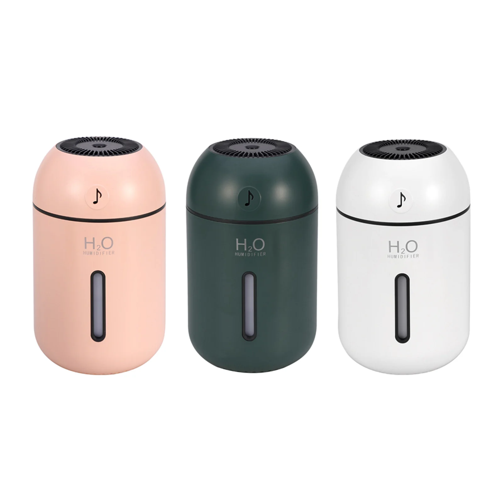 

500ml Cool Mist Humidifier with Night Light USB Rechargeable Quite Low Noise Air Freshener for Home Living Room Space-Saving