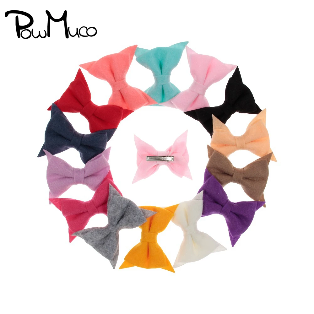 

Powmuco 10 шт./лот сплошного цвета с бантом для маленьких девочек; С соской зажимы типа «сделай сам» ручной работы с бантом для детей ясельного во...