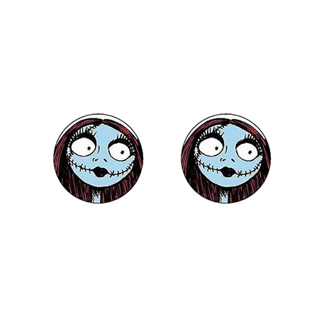 4 Новинка, серьги "Кошмар перед Рождеством", сережки Sally And Jack, серебряные эпоксидные сережки, акриловые сережки - Окраска металла: 4