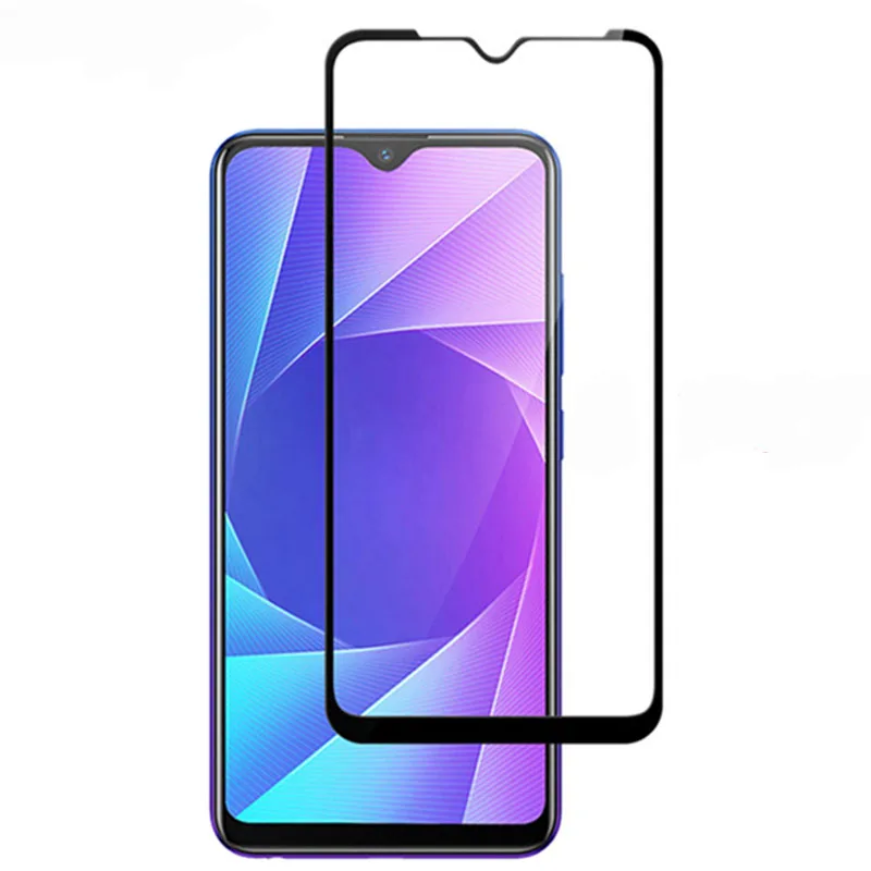 Protector de pantalla de vidrio templado para m&oacute;vil, pel&iacute;cula de borde curvo 3D para Realme 5i, OPPO Realme 5i, 6,5 ", 2 uds.-0