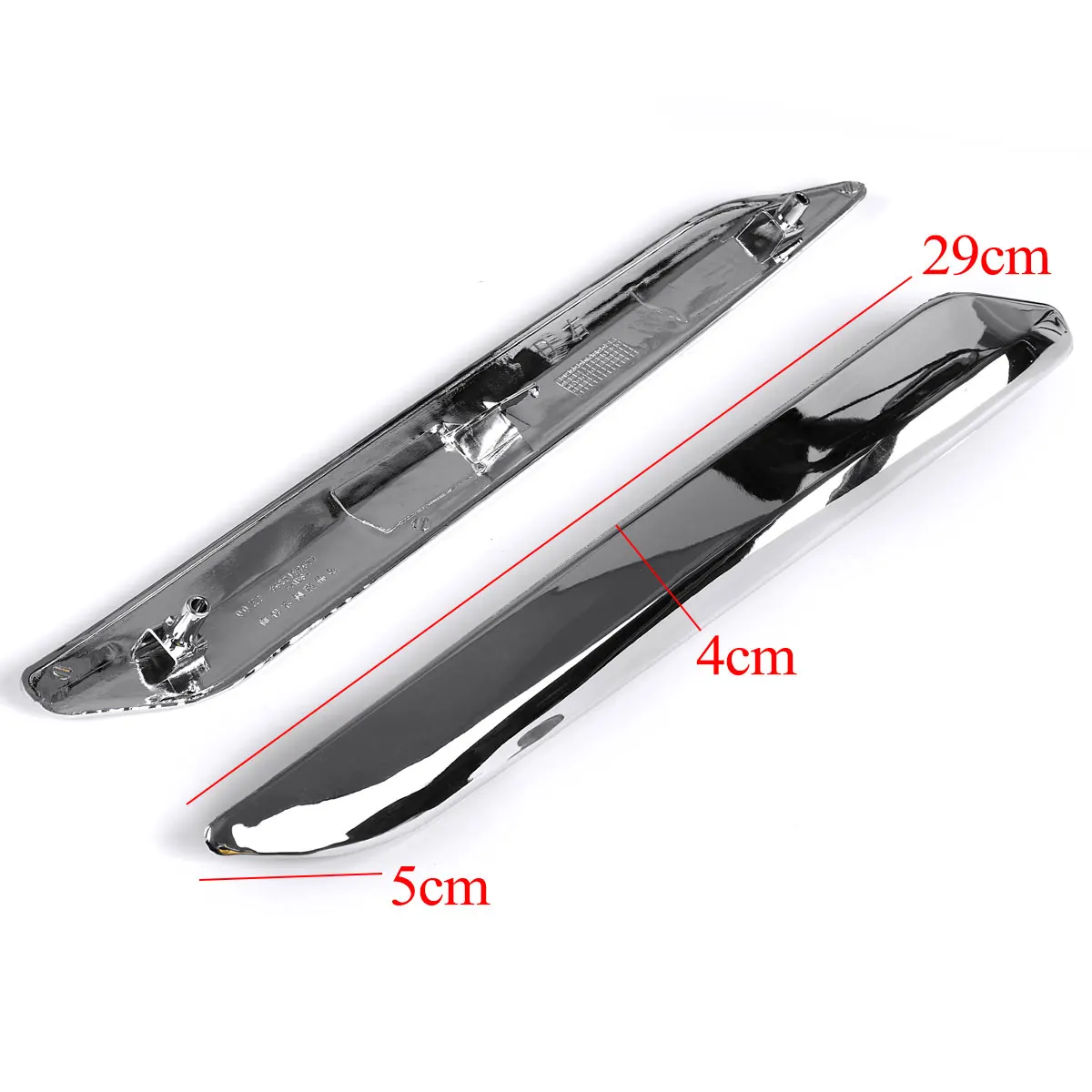 Накладка на бампер автомобиля хромированная серебристая полоса защита от