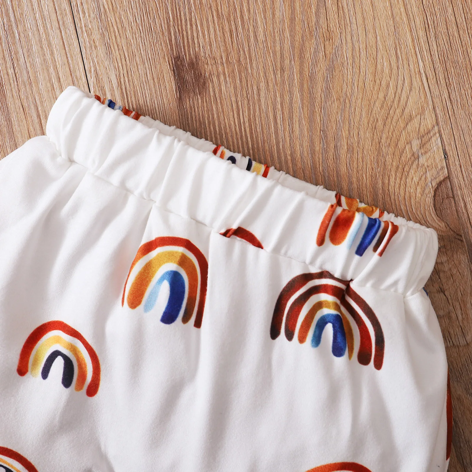 Платье для маленьких девочек платье с короткими рукавами в радужную лямки