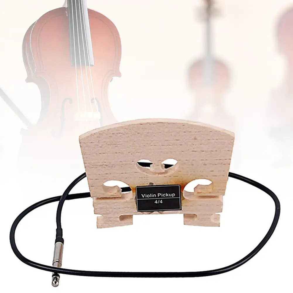 

Мост для скрипки с пьезонастраиваемым звукоснимателем для полноразмерной электрической скрипки 4/4, запчасти для замены