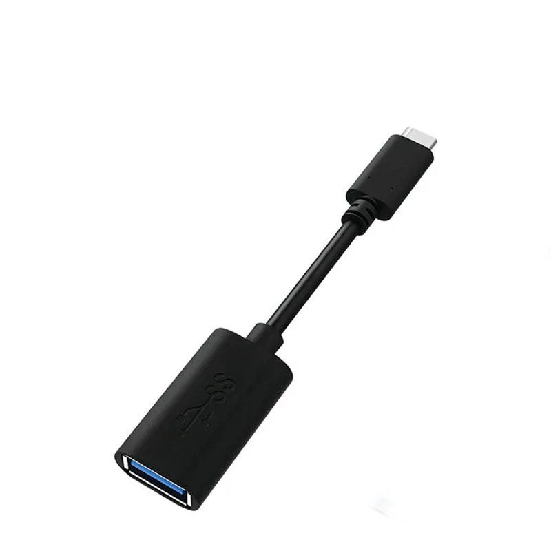 Кабель type C OTG адаптер type-C штекер к USB Женский конвертер Быстрая зарядка кабель для передачи данных Шнур для Huawei LeTV для Macbook USB - Цвет: black