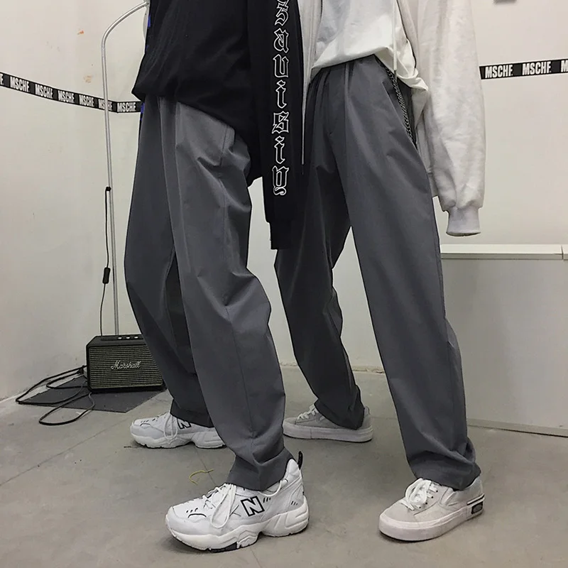 Женские брюки Harajuku корейский стиль универсальные трендовые высокая талия