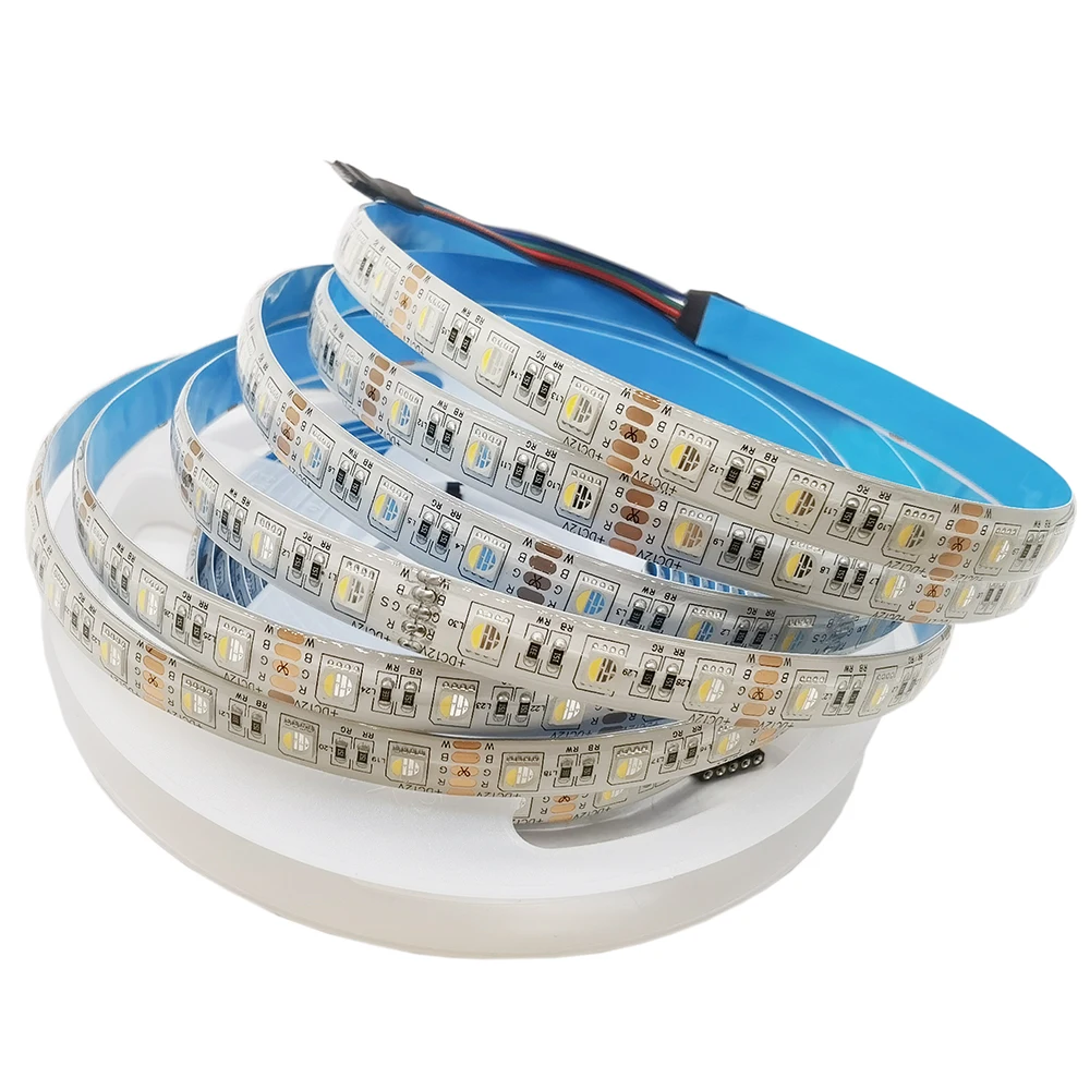 12V 24V SMD5050 RGBW RGBWW LED Strip RGB White Warm 4 Color in 1 Chip 60 LED/M IP20 IP65 IP67 Waterproof Tape | Освещение