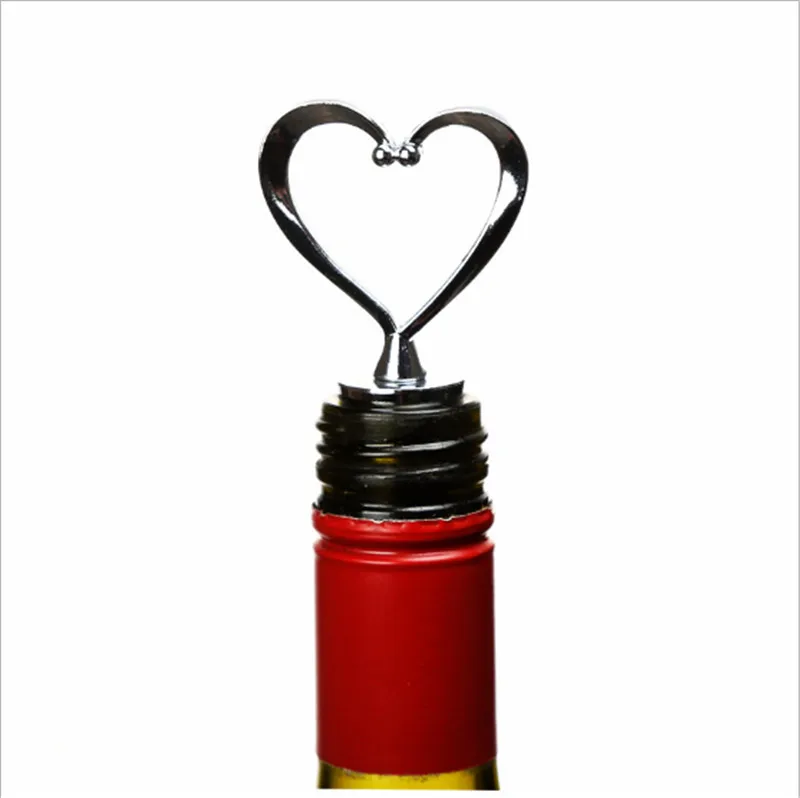 Элегантный Heart Shaped красное вино пробка для бутылки шампанского вина на свадьбу