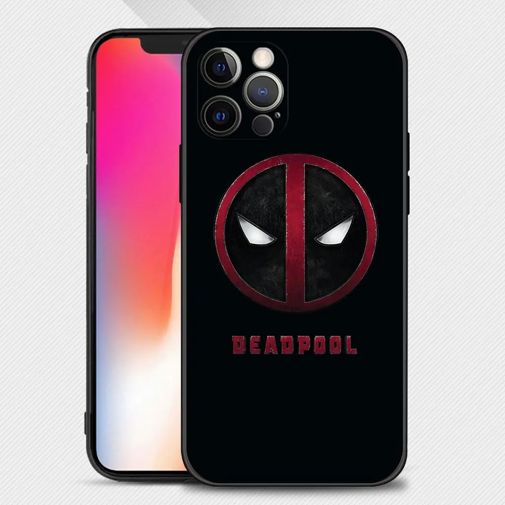 Чехол для Apple iPhone 13 12 11 Pro Max Mini XS XR X 7 8 Plus 6 6S SE 2020 комикс Marvel Дэдпул злое лицо android |
