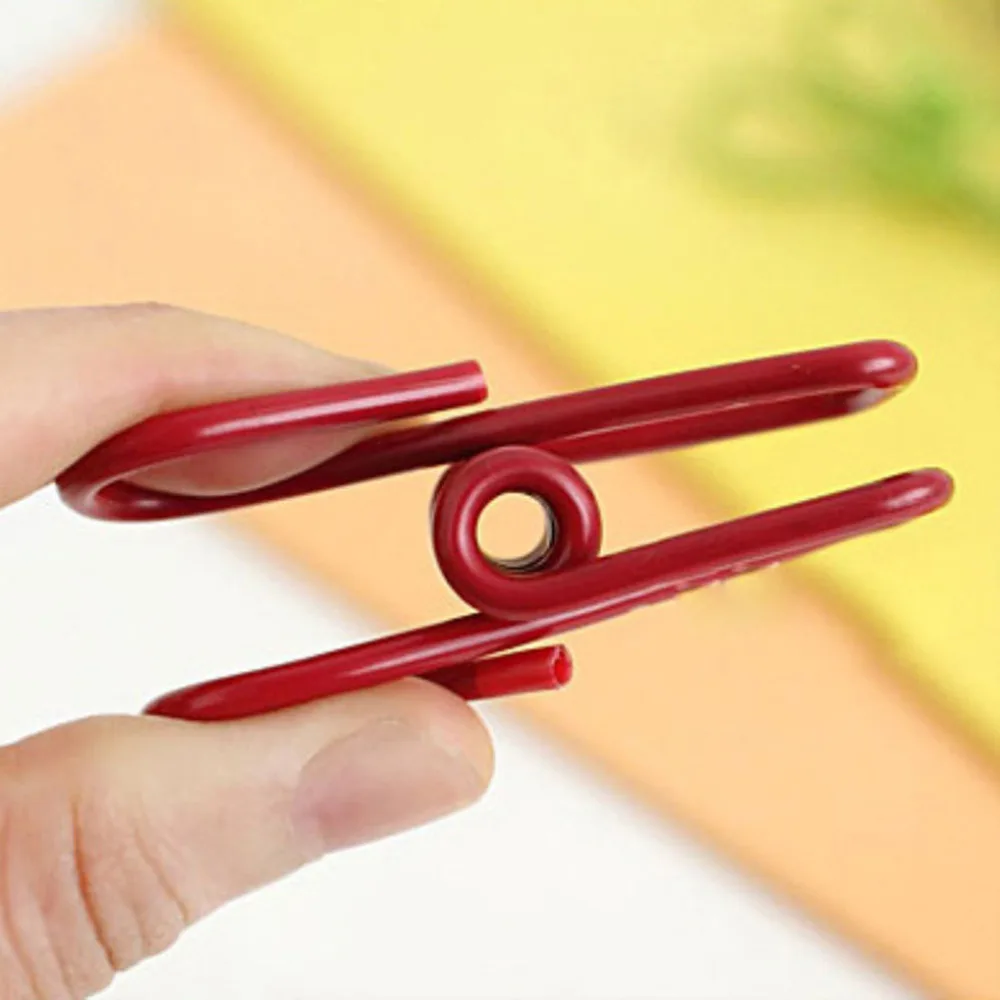 

24pcs Multi-purpose Colorful Stainless Steel Heavy Duty Clips Clothes Food Bag Clips (Mixed Color)