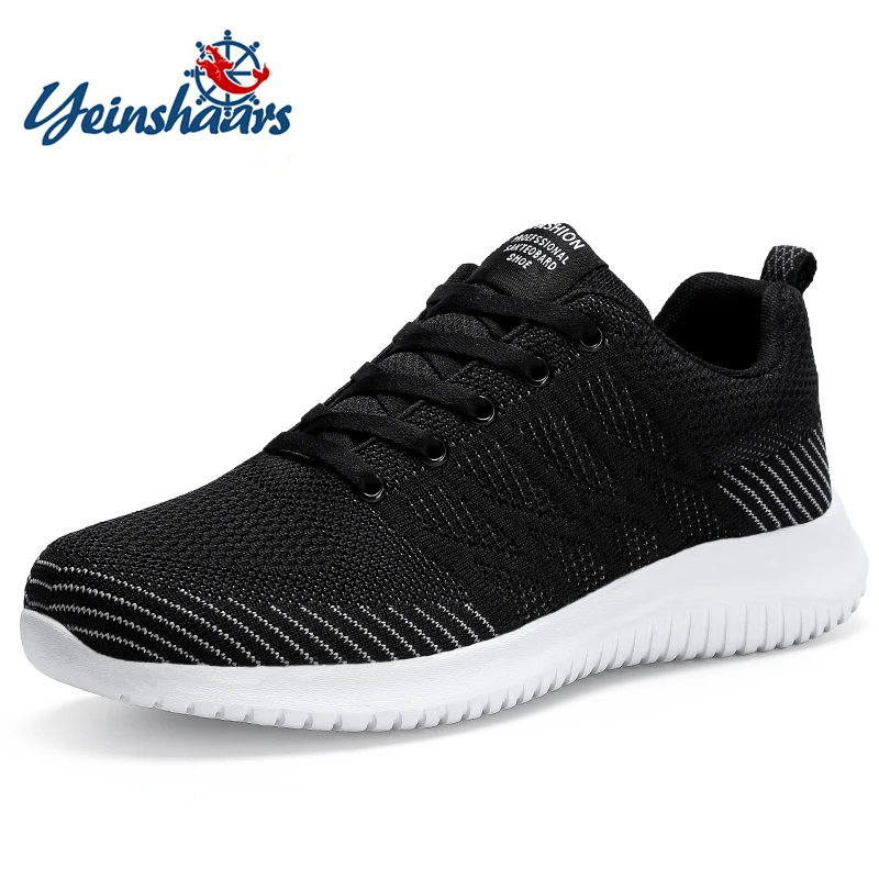 

2020 Spring New Men Shoes Mesh Breathable Stripe Casual Shoes Men Outdoor Fashion Lace-up Walking Sneakers Men Zapatillas Hombre