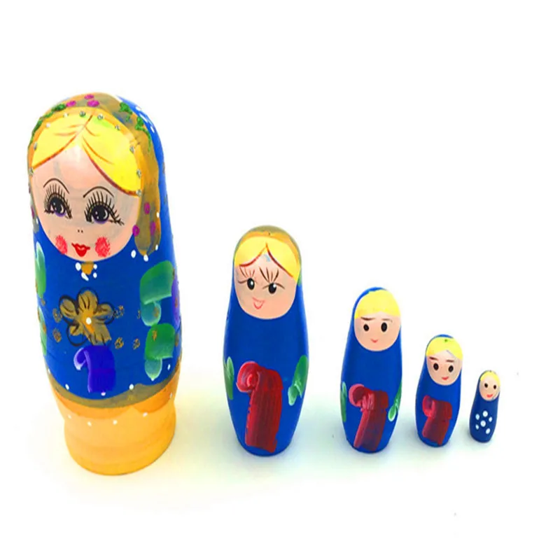 Деревянные игрушки матрешки пятислойные картины русские деревянные куклы для