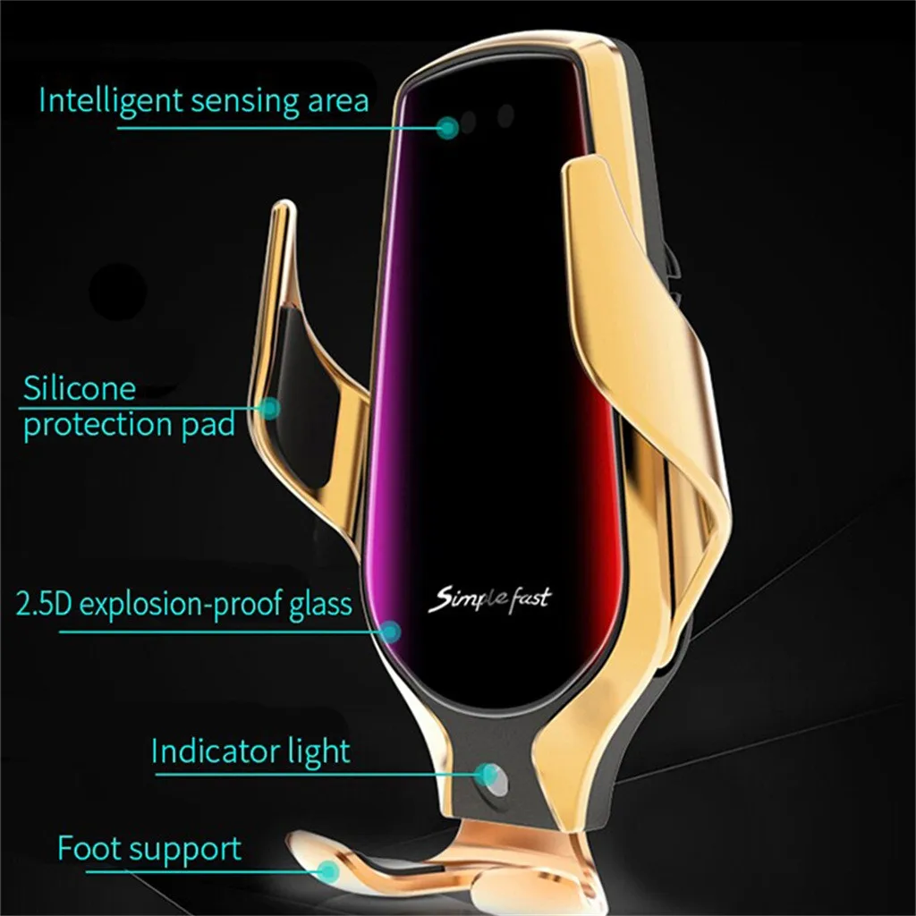 Автоматическое автомобильное беспроводное зарядное устройство R3 с ИК-датчиком