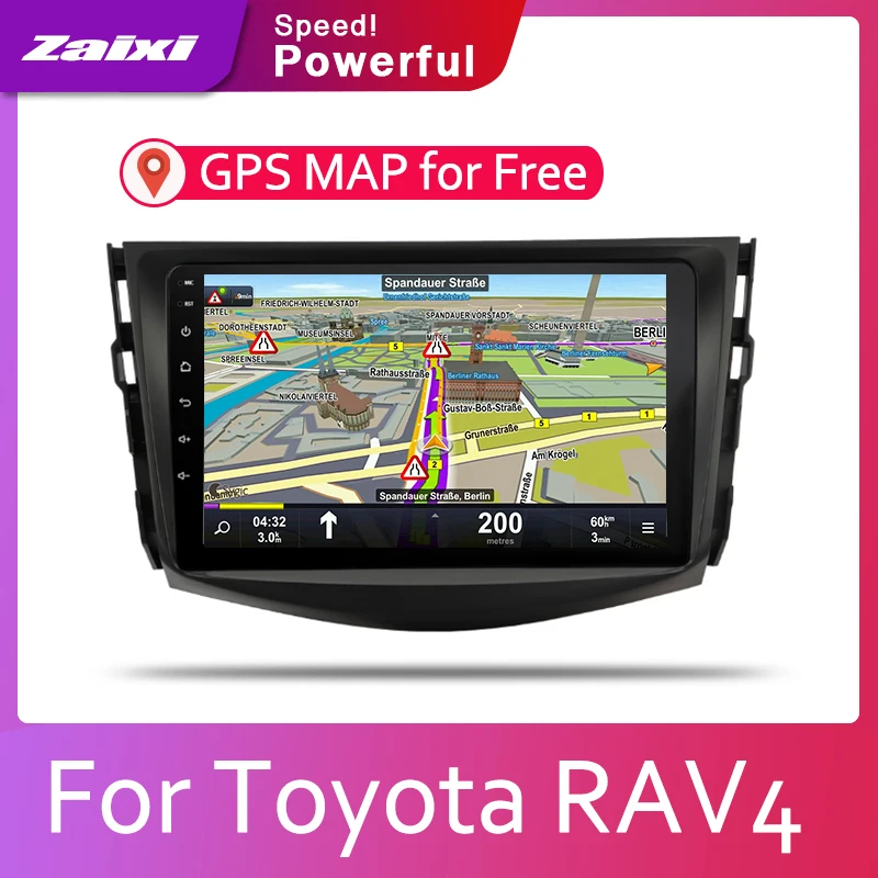 Автомагнитола ZaiXi с Android 1080P IPS ЖК экран для Toyota RAV4 RAV 4 2006 ~ 2012 GPS навигация BT Wi Fi