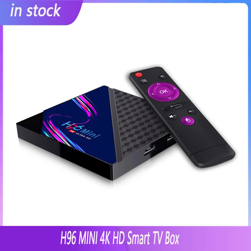 

Double WIFI Wireless 4K HD Smart TV Box H96 MINI V8 Quad Core RK3228A Android 10.0 TV Set-top Box Automation Modules