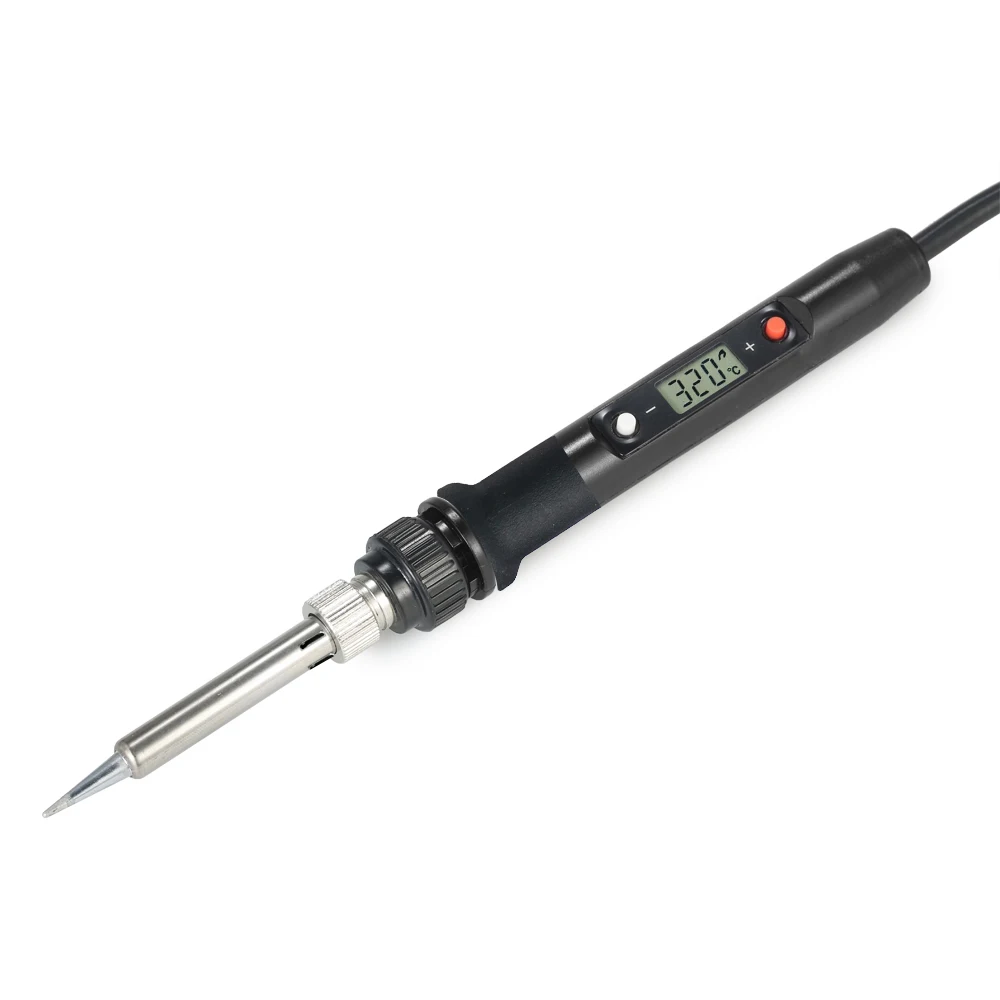 

80 Вт ЖК-дисплей цифровой Температура Электрический паяльник для подключения к быстрый нагрев Легкая ручка сварочные инструменты