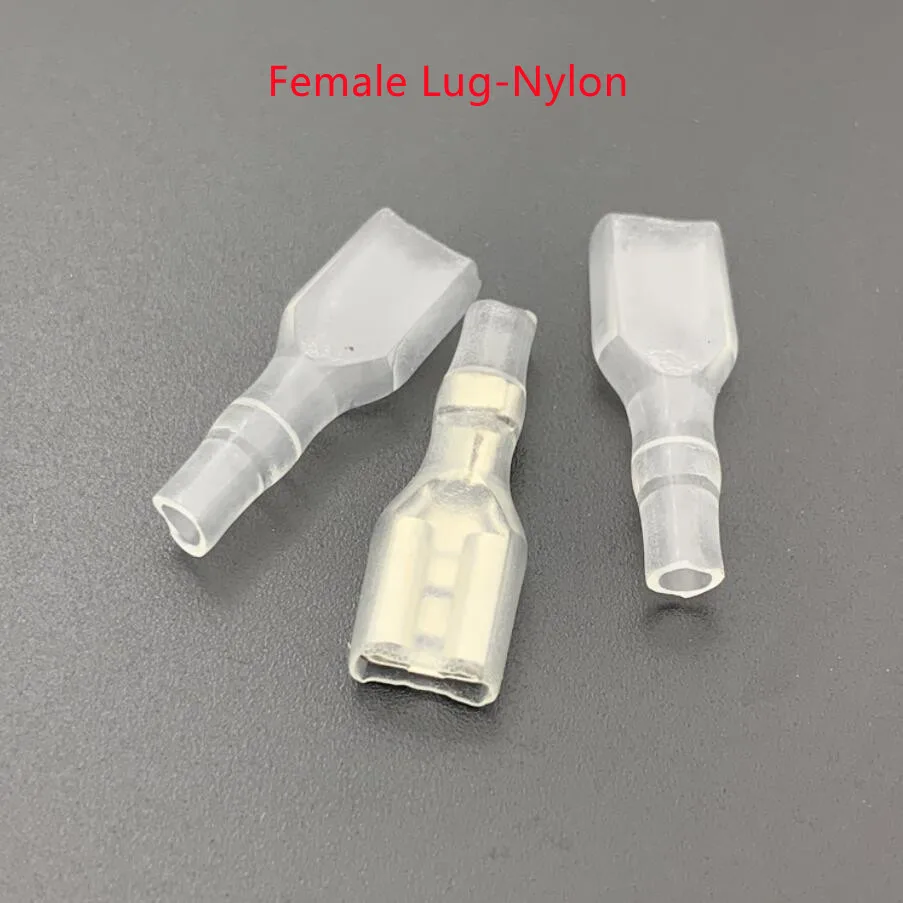 

500 шт./1 лот женские наконечник крышка изоляции рукава нейлон/Силиконовые флаг/круглый 2,8 мм 4,8 мм 6,3 мм 110 187 250