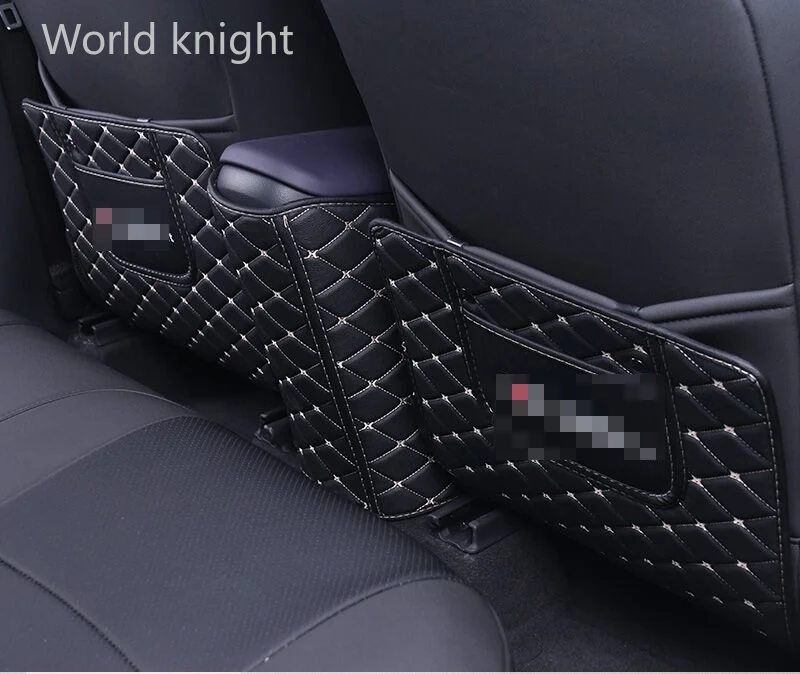 

Car Rear Seat Anti-Kick Pad Rear backrest Seats Cover B Pillar Protective Mat For Toyota CHR C-HR 2017 2018 2019 2020 2021