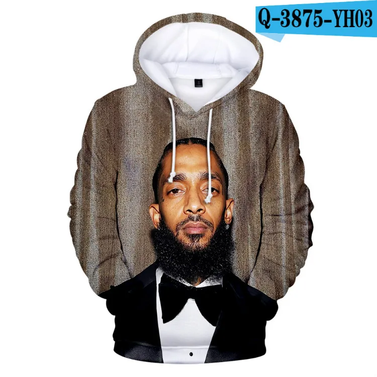 Хип-хоп Nipsey Hussle толстовки для мужчин/wo мужские 3D повседневные толстовки Горячая Распродажа Толстовка Harajuku осенняя одежда для мужчин/wo мужская верхняя одежда - Цвет: H