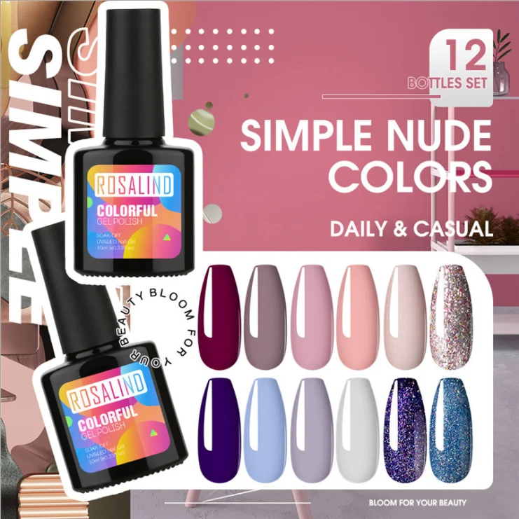 10 мл набор гель-лаков для ногтей свежий Цвет био-Гели Soak off УФ лак маникюр