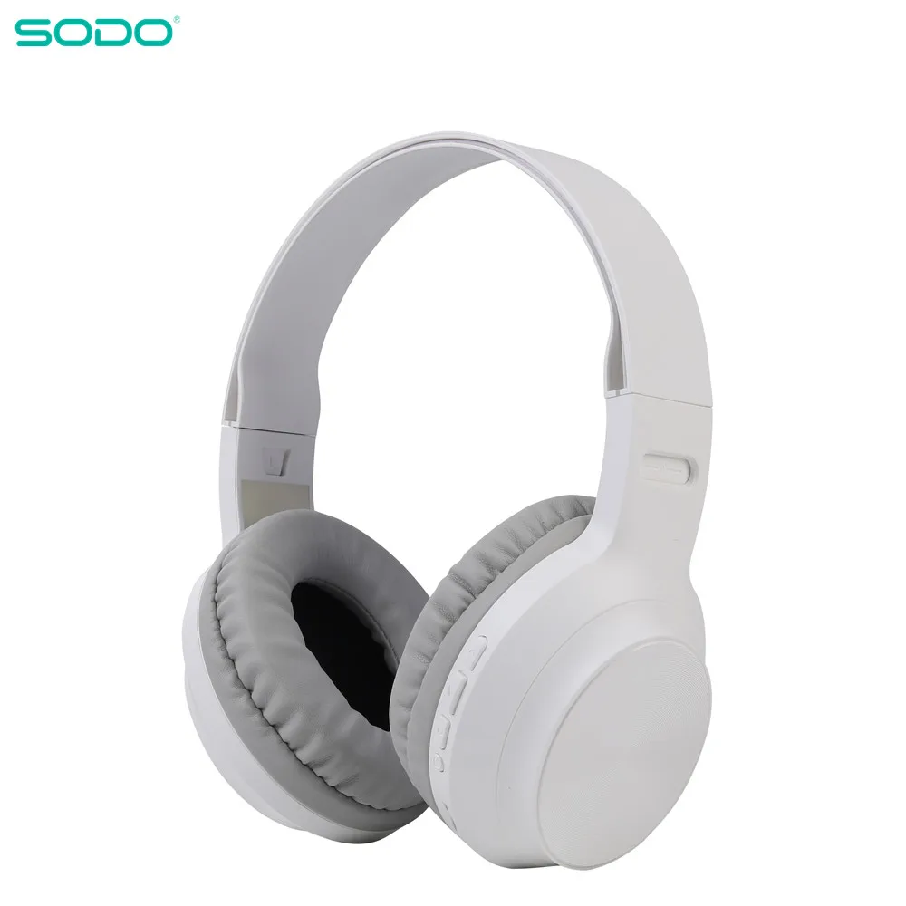 

Накладные Bluetooth-наушники SODO, 3 режима EQ, беспроводные наушники Bluetooth 5,1, стереогарнитура с микрофоном, поддержка TF-карты
