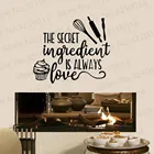 Еда Наклейка на стену с цитатами арт надписи Виниловые Наклейки на стены десерт для выпекания хлебобулочных изделий магазин Кухня Декор интерьера кафе росписи PW355