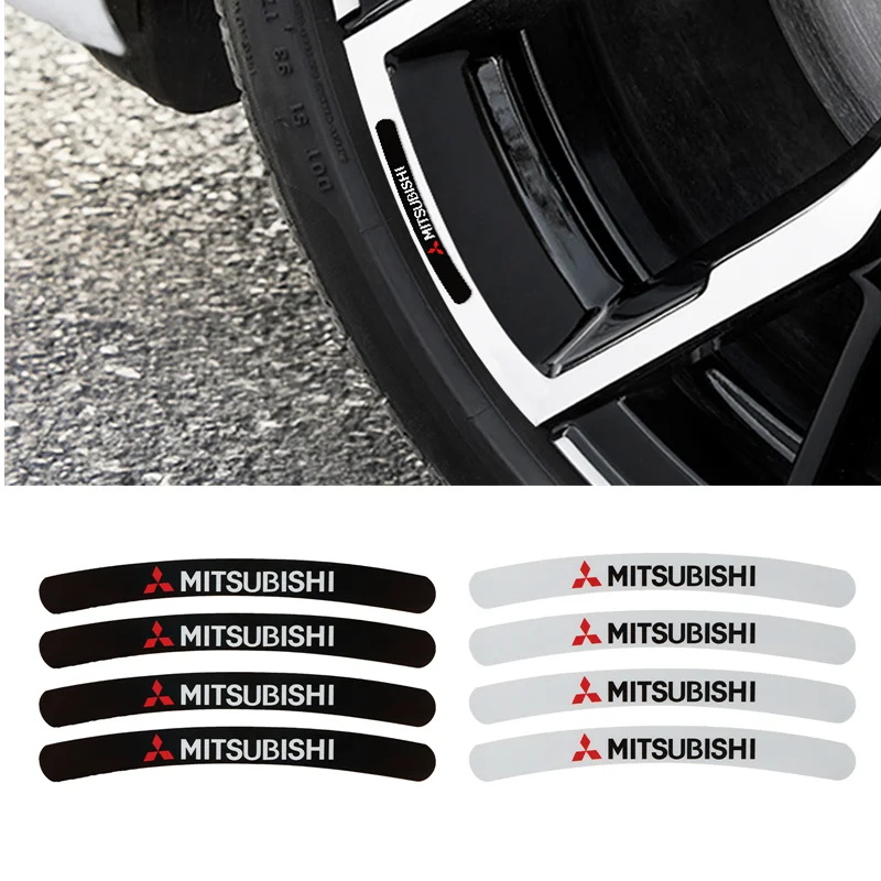4 шт. декоративные наклейки на автомобильные диски для Mitsubishi Evolution Evo X Mirage Grandis