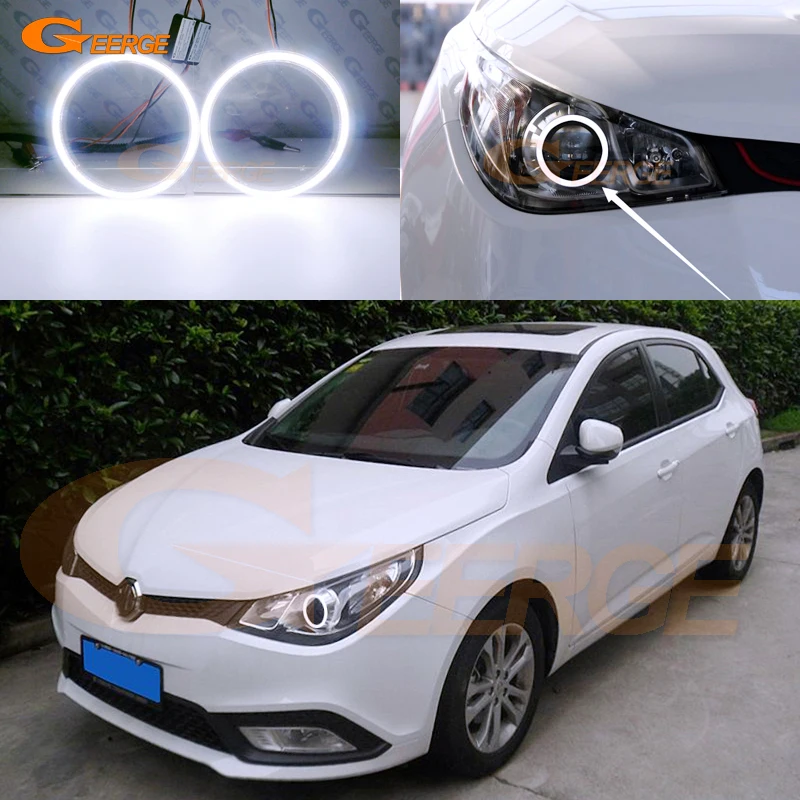 

Для MG 5 2012 2013 2014 2015 2016 отличный ультра яркий COB комплект светодиодов «глаза ангела» halo кольца Дневной светильник