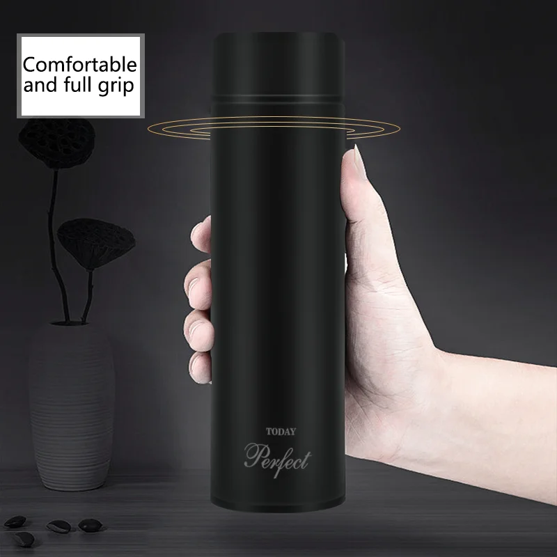 Fashion Brand Thermos Water Bottle botella termo Stainless Steel Tumbler Temperature Travel Mug Tea Flask thermos café Mugs | Дом и сад