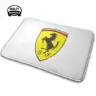 Удобный дверной коврик с логотипом Ferrari, коврик, ковер, подушка, быстрые автомобили, супер автомобили, гиперавтомобили, итальянские автомобили
