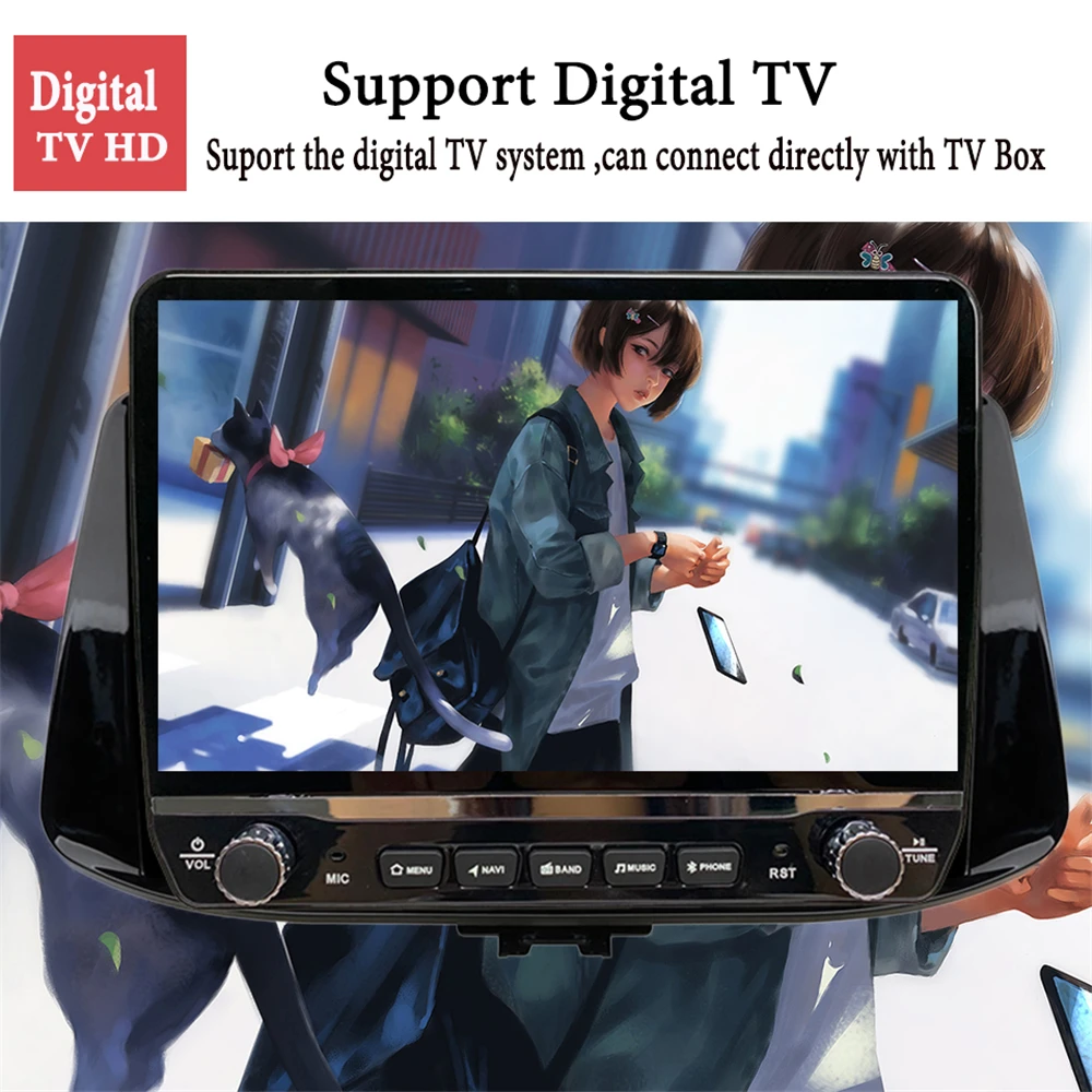 

6+128G Android 10.0 Car DVD multimedia player GPS Navi For Hyundai I30 2017 2018 2019 radio tape recorder auto stereo head unit