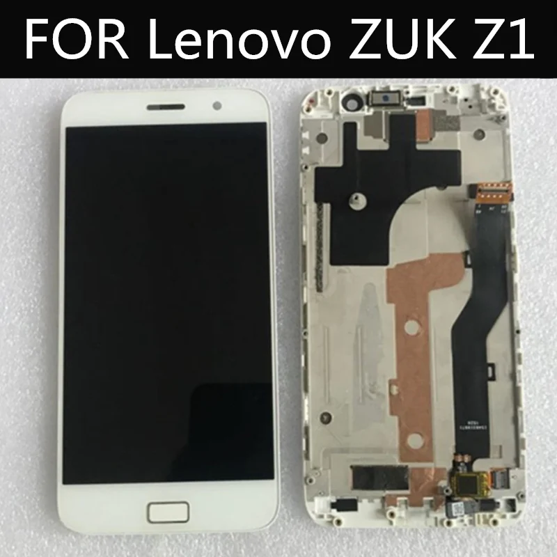 ЖК дисплей для Lenovo ZUK Z1 Z1221 сенсорный экран с рамкой дигитайзер в сборе Сменные