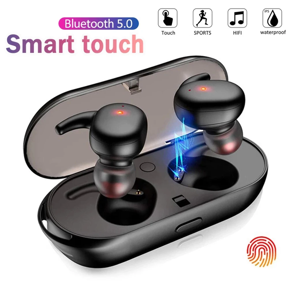 

TWS Y30 5.0 Bluetooth Earphones 1.38 Inch Waterproof Wireless Headphones In-Ear Earphones Noise Cancelling Headset For Sports