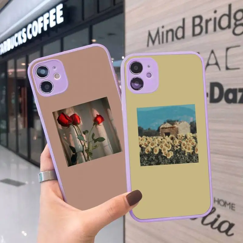 

Aesthetics songs lyrics color Phone Case Matte Transparent for iPhone 7 8 11 12 s mini pro X XS XR MAX Plus cover funda