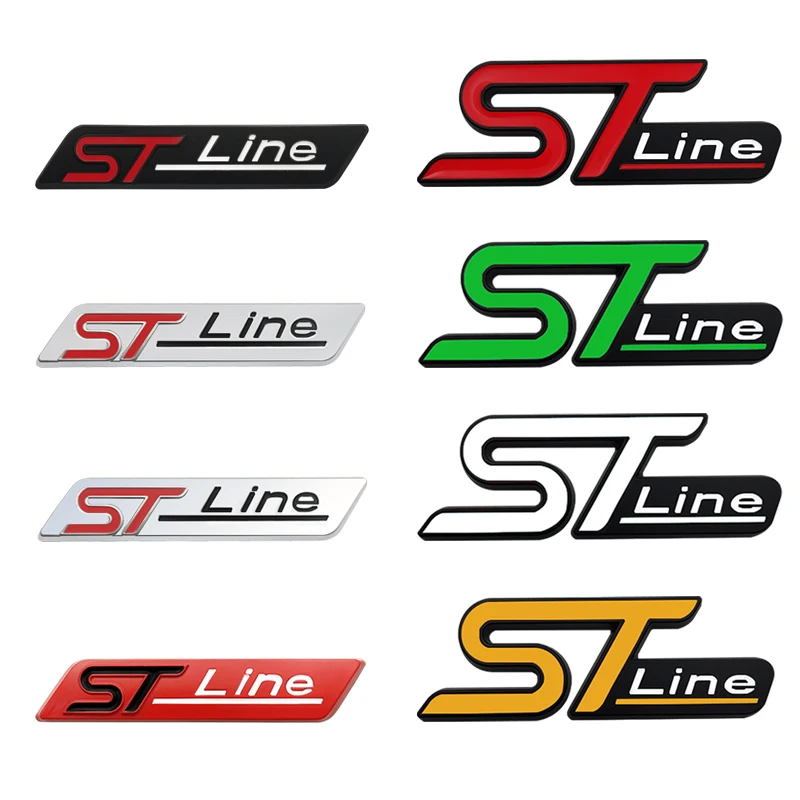 

Car Rear Trunk Badge Side Sticker ST line Grille emblem For Ford ST Fiesta Focus X Edition MK2 MK3 MK4 Ecosport Car Styling
