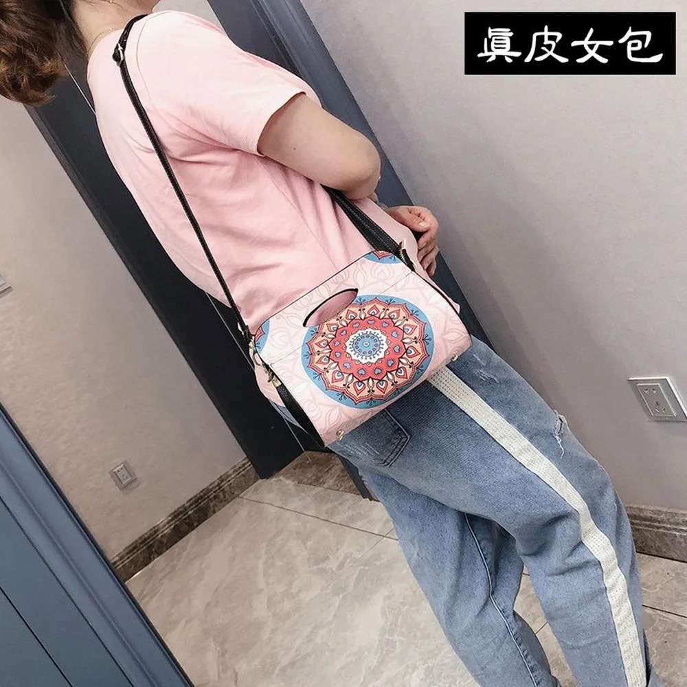 

Shoulder Bags Diagonal Bag Handbag One Leather Women Folk-custom Waist Bcross Body Bag Women 2020 New Vintage Geometric