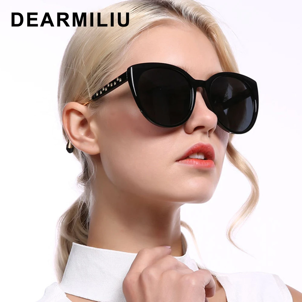 Женские солнцезащитные очки кошачий глаз DEARMILIU брендовые дизайнерские