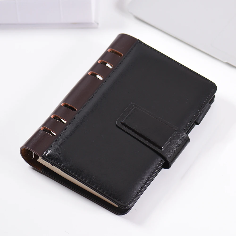 Спиральный блокнот A6 PU с отрывными листьями рандомная программа винтажные