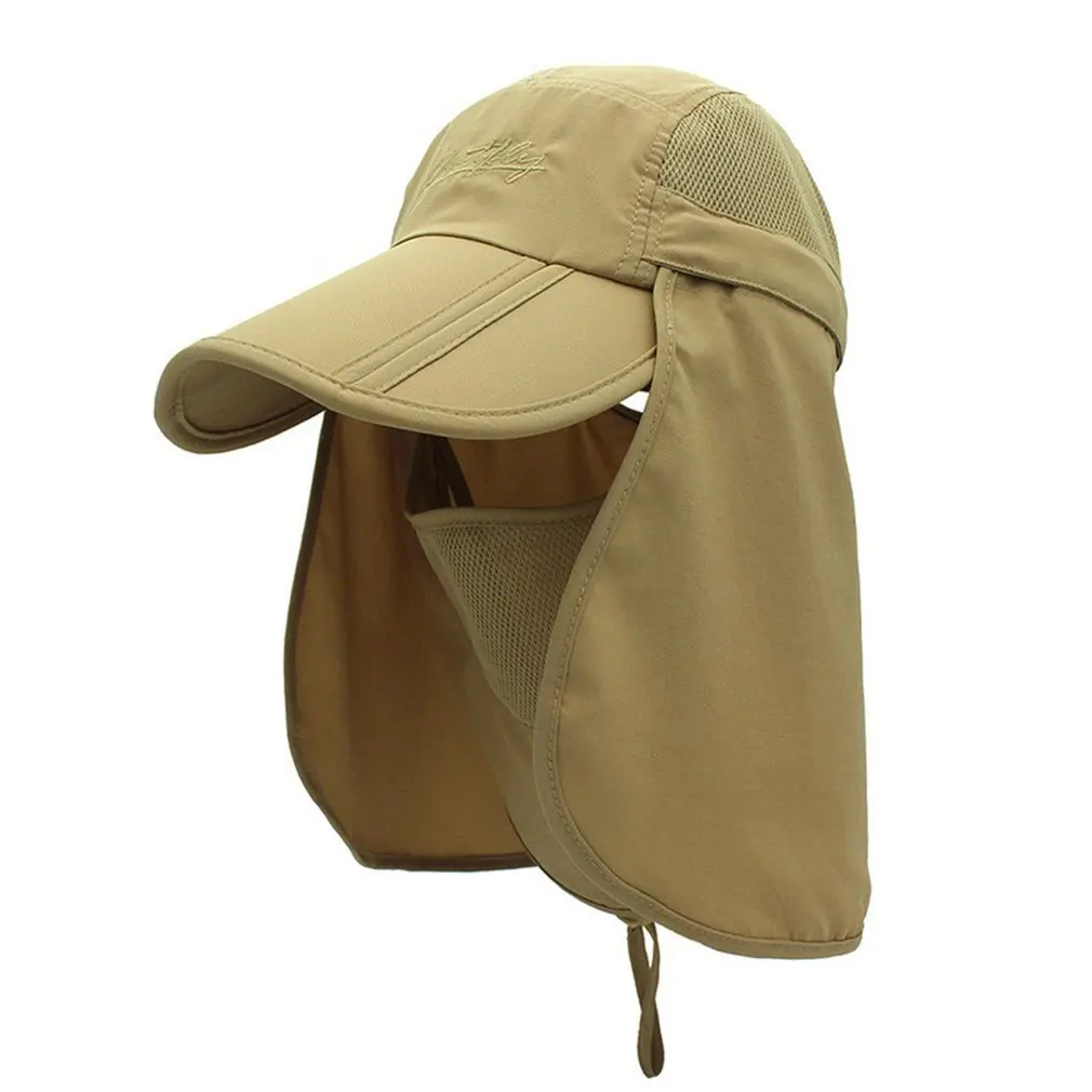 

Outdoor Quick-dry Sun Protection UV Fisherman Hat Foldable Removable Shawl Windproof Sun Visor Hat for Fishing Camping Hiking