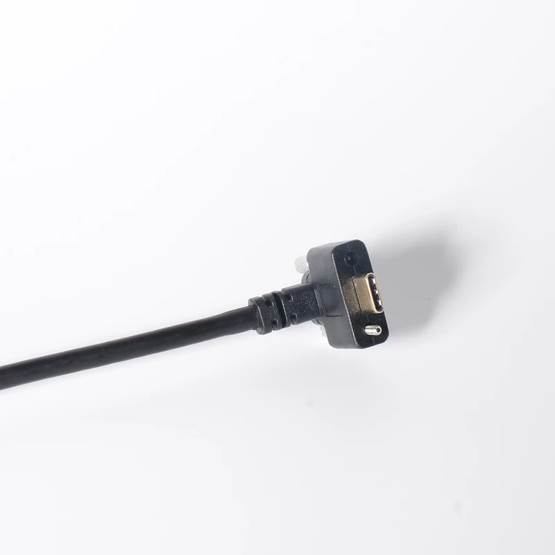 Вверх и вниз Угловой USB Тип C Удлинительный кабель Панель Крепления запорный винт