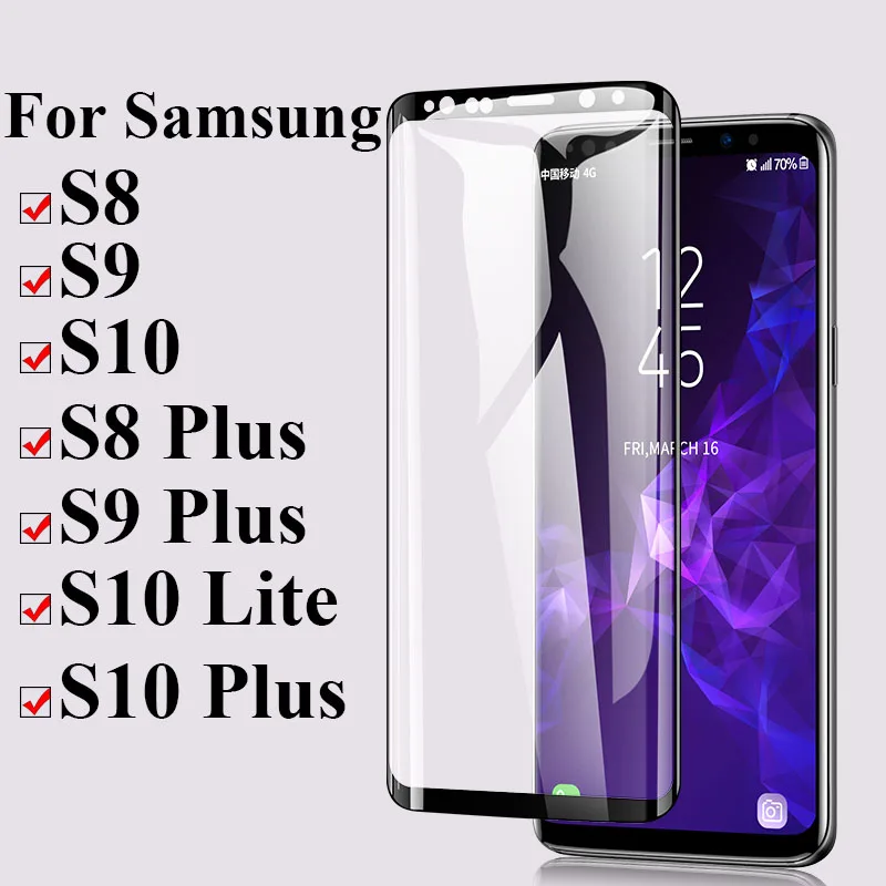 Защитное стекло для Samsung Galaxy S9 закаленное S8 защитная пленка экрана S10 Lite Plus Sumsung