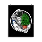 Постер для домашнего декора, абстрактный космический космонавт, трава, скандинавский постер, настенная живопись, художественный постер, печатная Настенная картина для гостиной