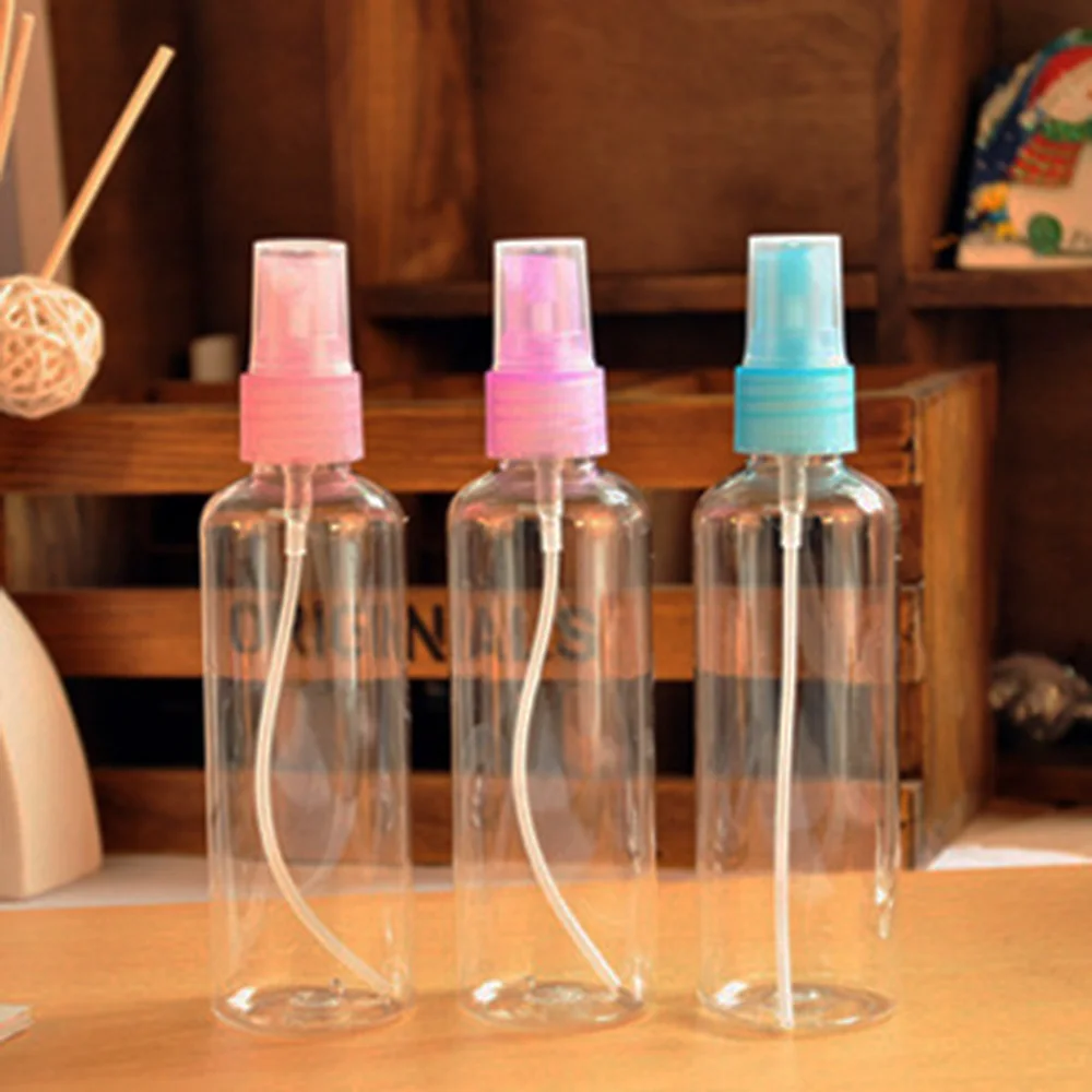 100 шт 30 мл/50 мл/100 мл мини прозрачная многоразовая пустая бутылочка с распылителем