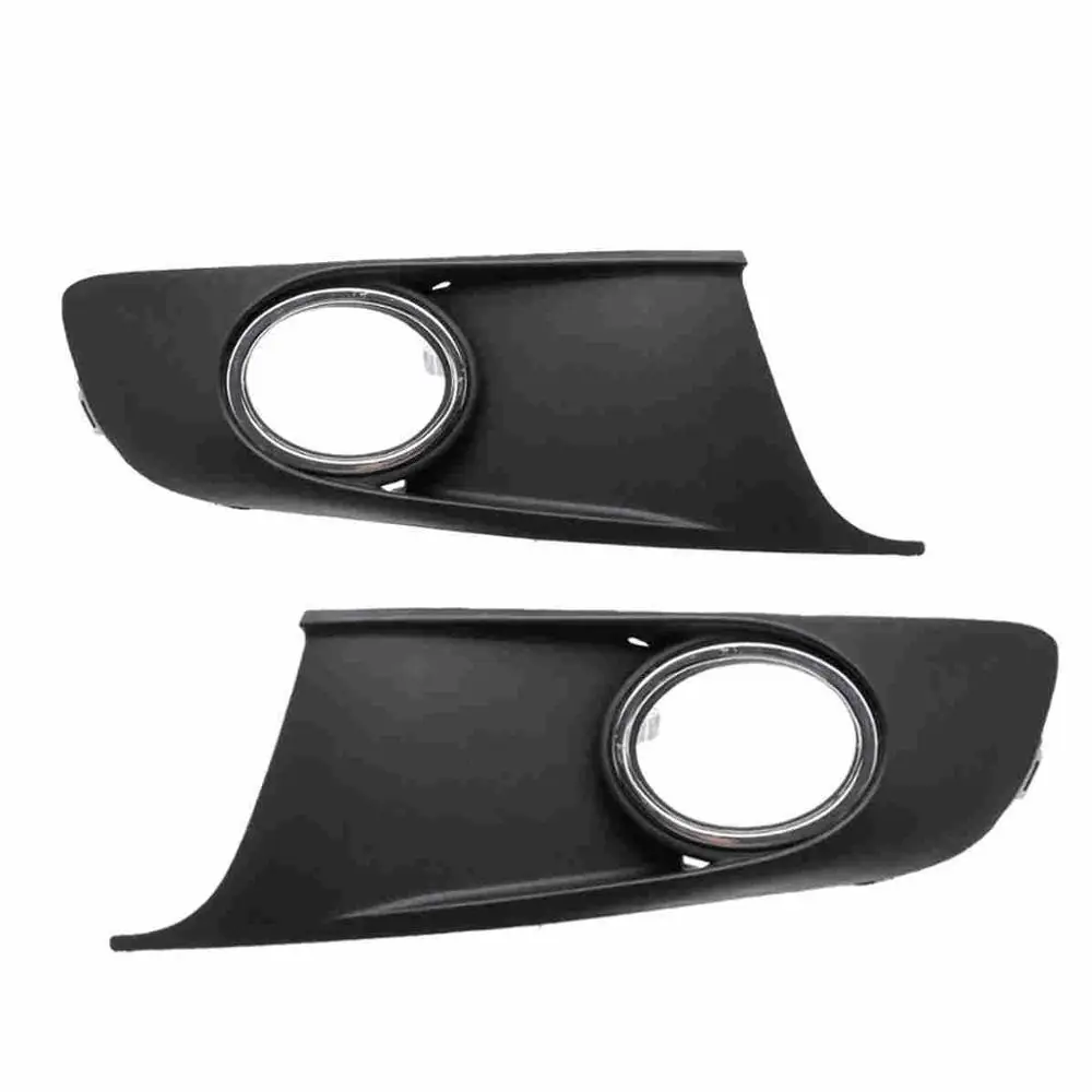 Для VW Touran Tiguan Caddy 2010 2011 2012 2013 передние противотуманные фары светильник светильники рамка Обложки Обрезать 1T0853665 1T0853666 - Цвет: fog lamps covers