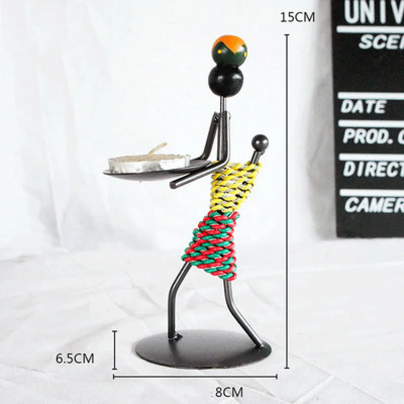 Подсвечник Железный человек в стиле ретро оригинальное украшение для досуга