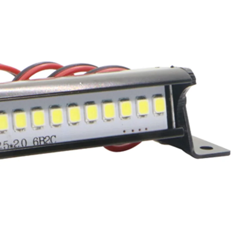 1Pcs RC 12 LED Light Bar Metal Roof Lamp for Traxxas SCX10 KM2 CC01 RC4WD D90 90046 90047 Crawlers 50Mm/1.97 inch | Игрушки и хобби