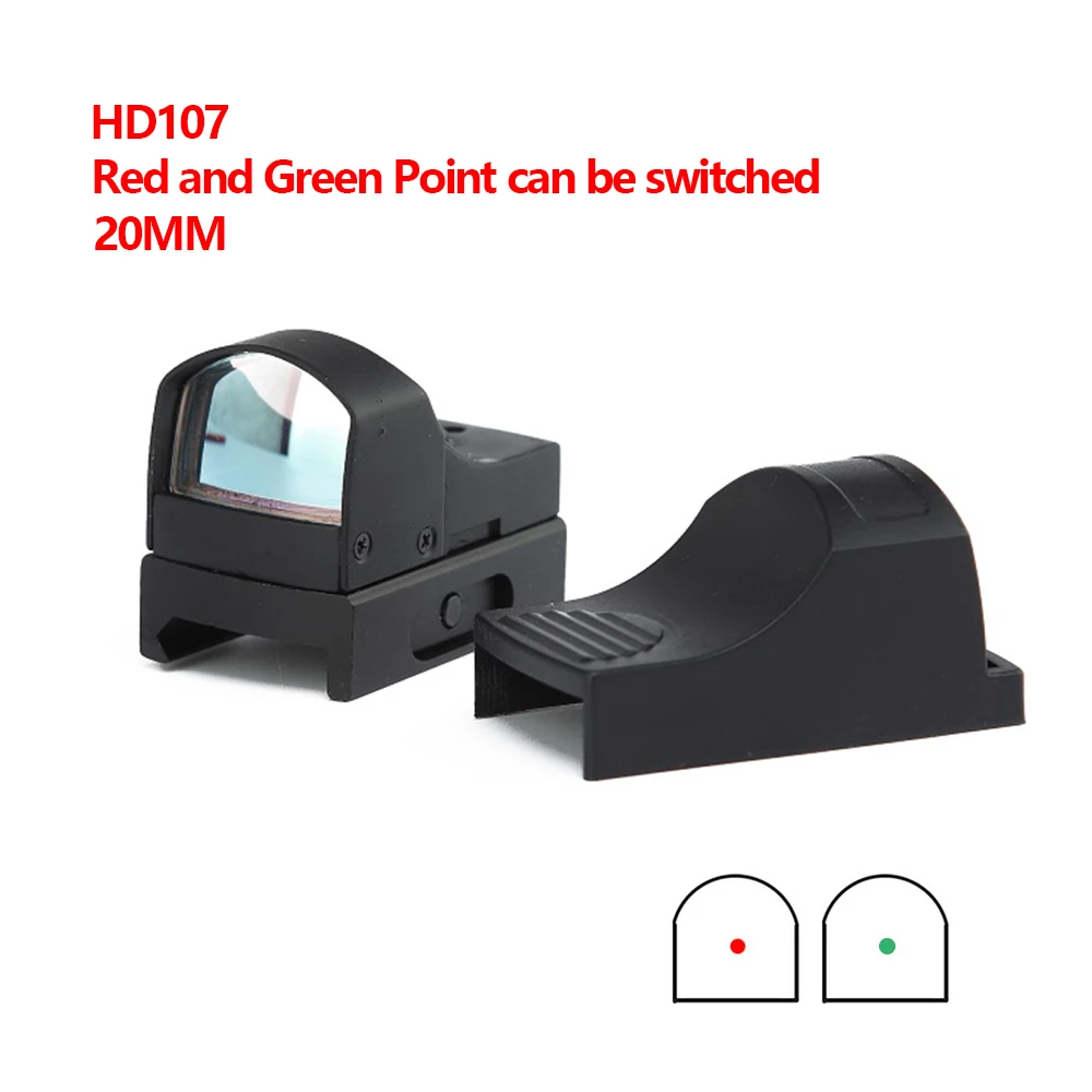 

Mini 1x24mm Red Green Dot Sight With On/Off Switch Shotguns Optics Scope For Glock Airsoft Hunting Collimator Fit 20mm Rail