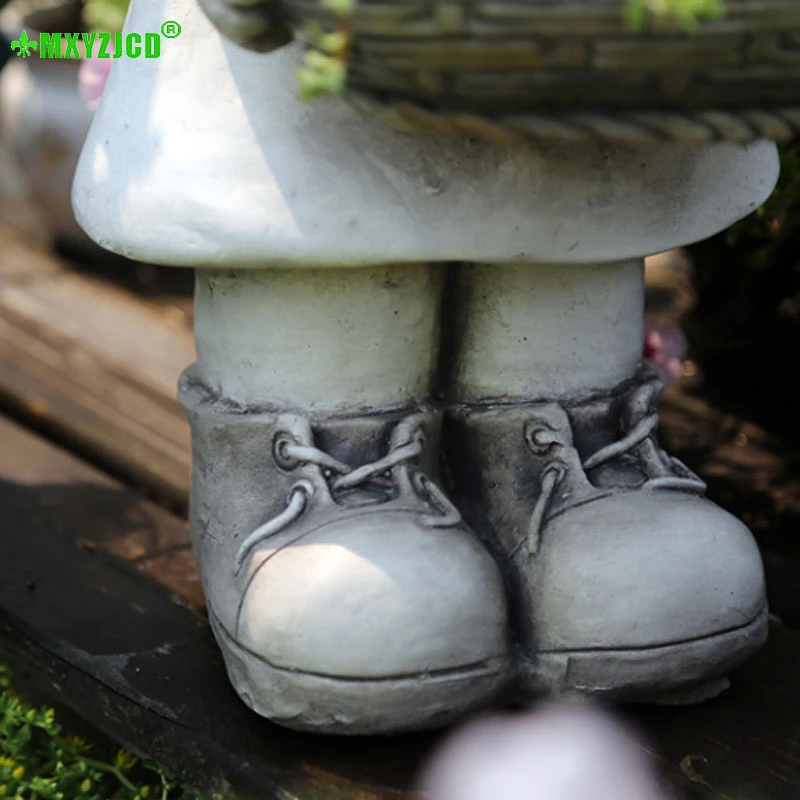 Суккулентный горшок для растений маленьких девочек цветочный скульптура с