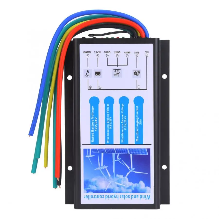 Ветряной солнечный гибридный генератор контроллер IP67 электрические